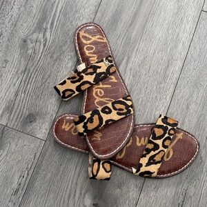 Sam Edelman Slide on Leopard Sandals
